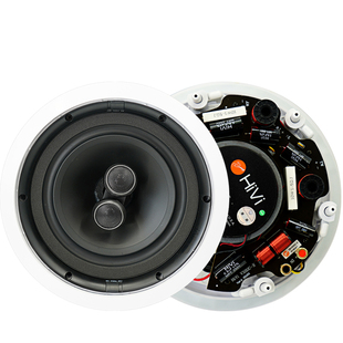 HiVi惠威VX8-SC定阻双高音吸顶喇叭8寸稳定结构公共广播ABS材质