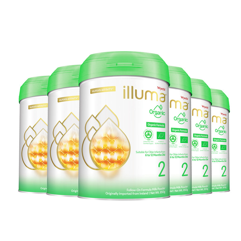 【6罐】惠氏启赋有机2段6-12个月婴儿奶粉800g瑞士原装进口