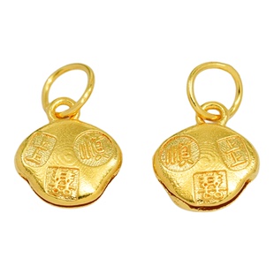 美菲品牌18k金顺喜小提溜轻奢小众高颜值DIY配件不脱模【WT0579】