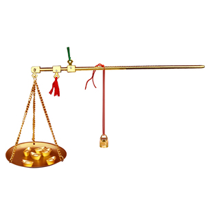 乔迁之喜新居喜称搬家称心如意秤杆新家入宅秤砣元宝新家仪式布置