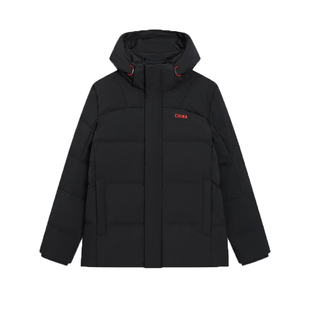 特步CHINA羽绒服男2025冬季新款加厚保暖运动外套975429190462