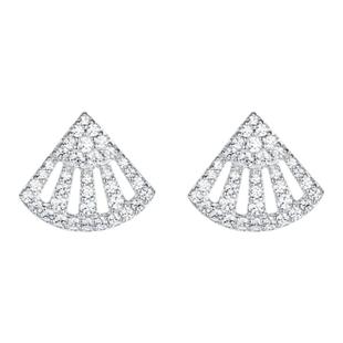 APM Monaco Baby小扇子耳钉女纯银小众耳饰耳环高级感女神节礼物