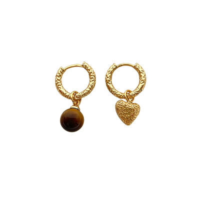 doudoustore虎眼石耳环