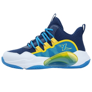 特步儿童篮球鞋秋冬季新款男童鞋青少年加绒运动鞋男孩球鞋棉鞋