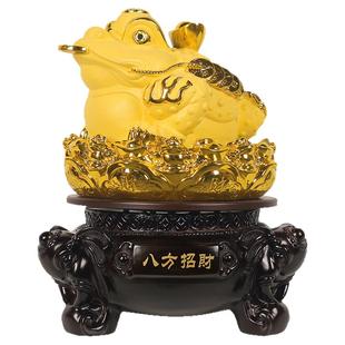 金蟾摆件三足蟾蜍金蝉办公室装饰店铺收银台开业大吉礼物礼品高档