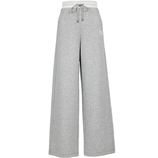 ONLY春季潮流撞色腰头设计精致刺绣装饰直筒裤长裤休闲裤女