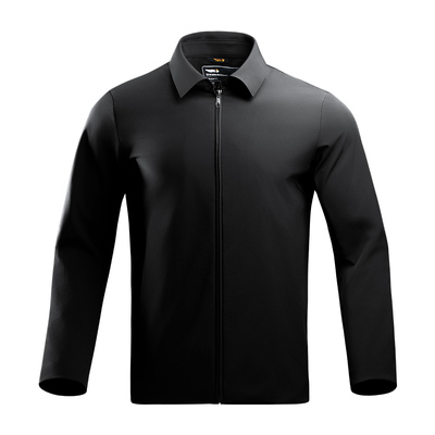 三代龙牙暗骥翻领夹克加强版通勤商务行政夹克黑色简约大气外套