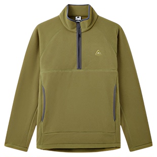 匹克半拉链加绒卫衣男女同款户外运动长袖快速排汗保暖运动卫衣