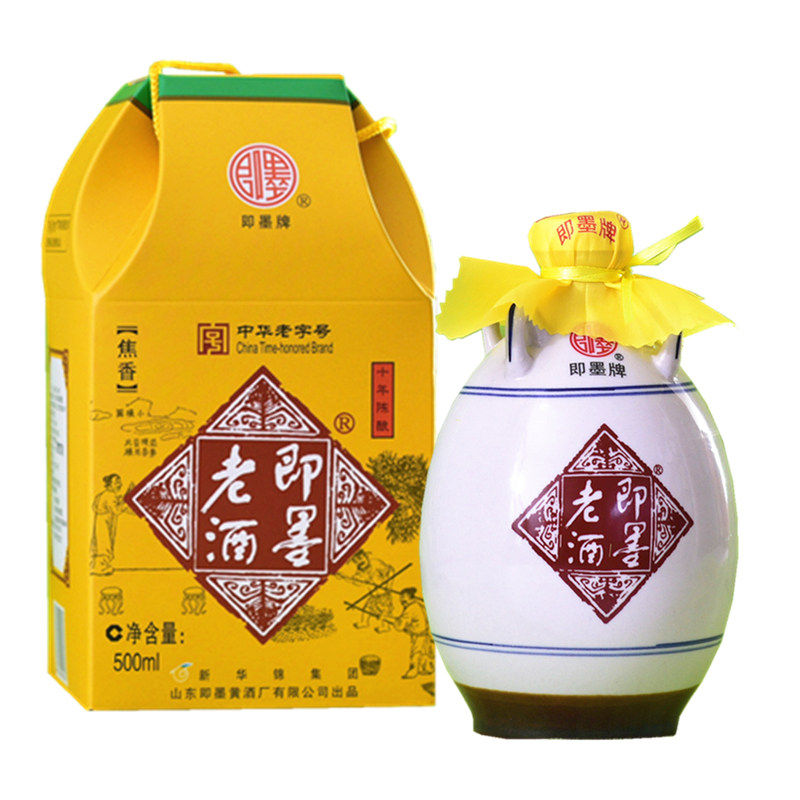 即墨老酒经典十年陈酿500ml甜型