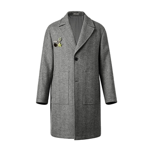 【魔法师】VICUTU威可多羊毛大衣男冬季高级百搭长款商务外套