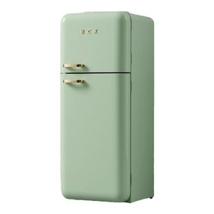 HCK哈士奇237L小香风Pro复古冰箱双开门大容量客厅冰吧冷冻冷藏