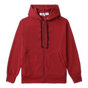IT CDG PLAY COMME des GARÇONS川久保玲男装基础款连帽拉链卫衣