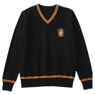 哈利波特同款毛衣秋冬针织背心沃格霍茨联名校服儿童男女制服V领
