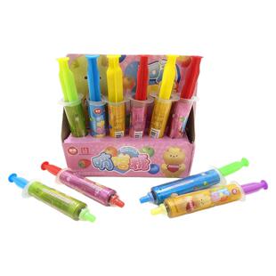 儿童水果味棒棒糖多支装混合口味零食糖果好吃又好玩针管玩具糖