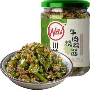 川娃子调味酱烧椒牛肉酱下饭菜拌饭拌面酱辣椒酱辣酱调味品230g