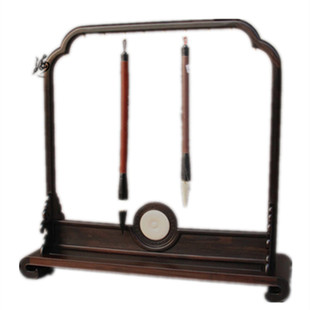 红木毛笔架实木毛笔架紫光檀大号毛笔架笔挂笔搁文房四宝书法用品