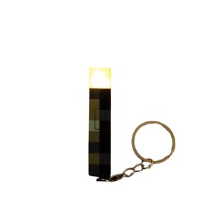 mc我的世界火把钥匙扣动漫周边迷你火炬发光模型玩具书包挂件