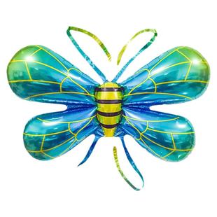 蜜蜂火箭蝴蝶翅膀气球充气天使背饰儿童卡通玩具拍照装饰摆摊批发