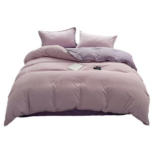 轻奢2025新款床上四件套纯棉全棉床单床笠床上用品宿舍被套三件套