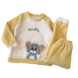 新款加厚保暖摇粒绒睡衣女秋冬胖妹大码200斤胖mm法兰绒居家套装