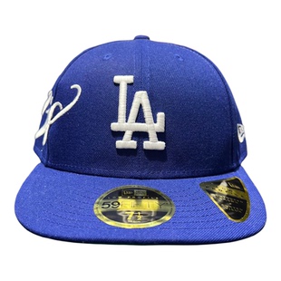 New Era纽亦华男女同款刺绣平檐微弯檐LA硬顶5950棒球帽60771830