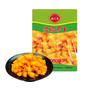 越江南爽脆萝卜小袋下饭菜萧山特产嫩甜辣萝卜丁开味即食酱菜咸菜
