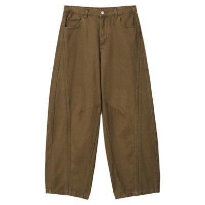 INKNOTS水洗解构工装裤阔腿裤