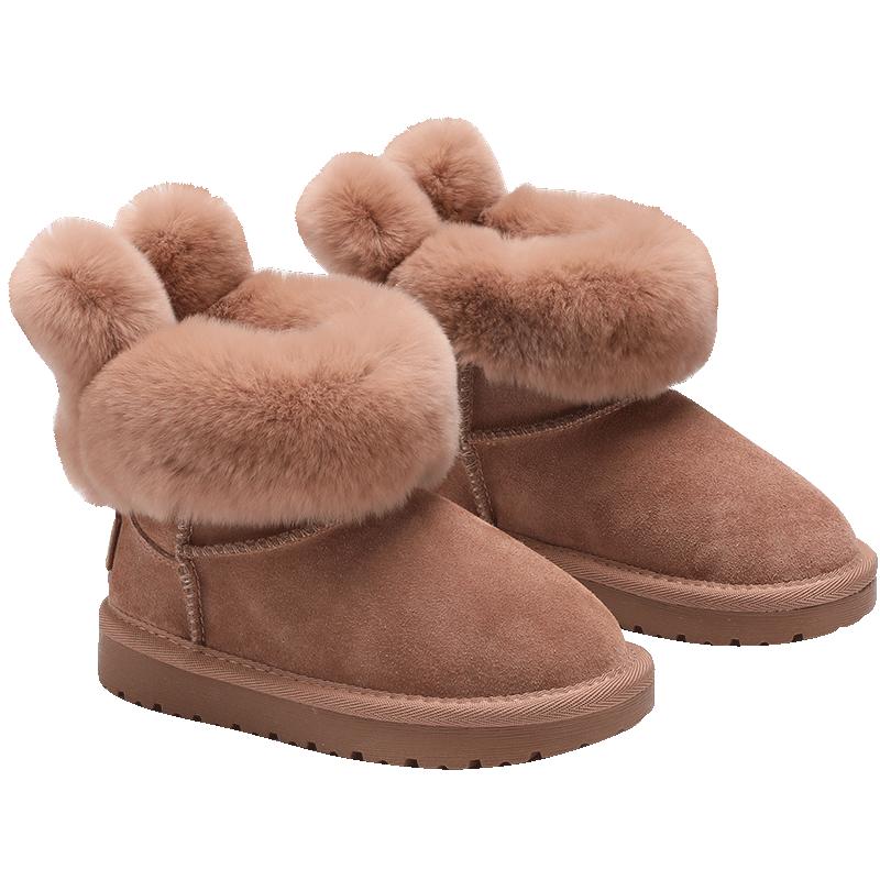 防滑加绒加厚儿童棉鞋雪地靴