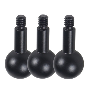 1/4螺丝转17mm球头连接杆汽车手机导航支架摩托车后视镜金属配件