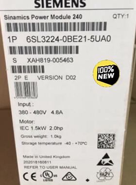 议价6SL3224-0BE21-5UA0西门子 G120变频器380V 6SL3224-0BE21-5U