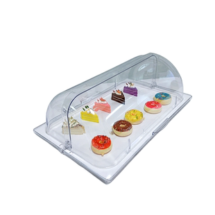 欧式网红试吃盘促销带盖食品展示盒面包蛋糕展示托盘自助餐水果盘