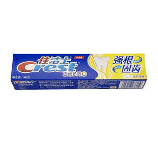 佳洁士强根固齿牙膏140克g固齿多效清新薄荷含氟家用家庭装牙齿