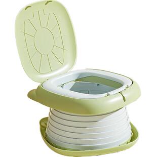 爱贝迪拉儿童小马桶车载折叠便携式尿壶男女宝宝防臭阶梯式坐便器