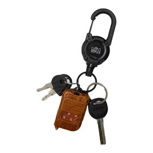 路亚伸缩扣易拉扣轻量化钢丝绳钓鱼防丢失手绳户外登山扣钥匙扣