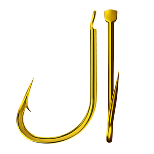 正品平打伊豆鬼刺歪嘴钩有刺细条钩进口散装鲫鱼鲤鱼钩溪流河钓钩