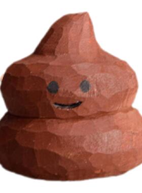 手工木雕粪斗丨摆件搞怪搞笑解压治愈便便分手礼物生日礼物送男友