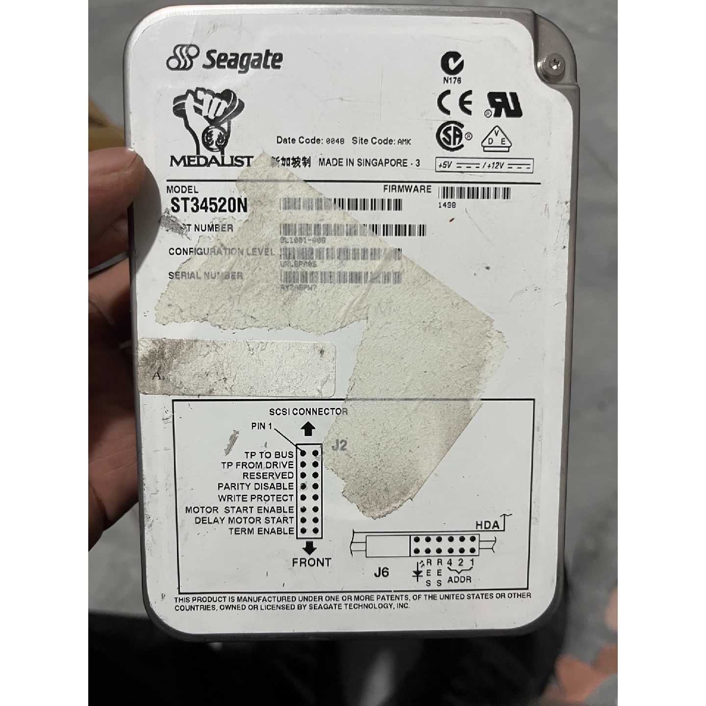 【议价】Seagate希捷ST34520N50SCSI硬盘