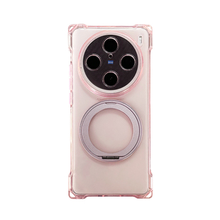 适用vivox100s手机壳带挂绳x200pro新款保护套带支架硅胶x100ultra女款全包防摔磁吸100粉色高级感x100spro软