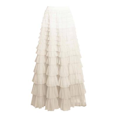 ANOTHERONE奶白色渐变蛋糕裙