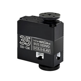 亚博智能35kg总线串行舵机串口大扭矩三端口仿生机器人金属带反馈