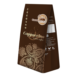 咖啡城马来西亚原装进口速溶咖啡卡布奇诺白咖啡525g脱脂奶粉调配