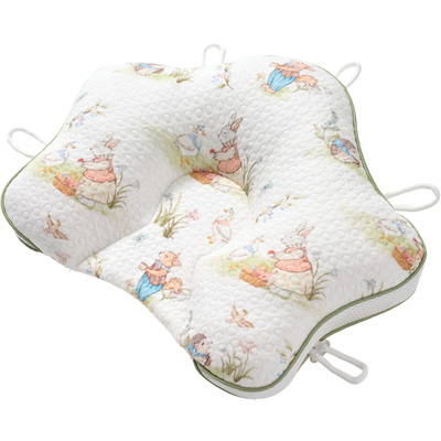 婧麒小米定型枕婴幼儿0到6个月新生儿宝宝圆头枕头矫正头型纠正枕