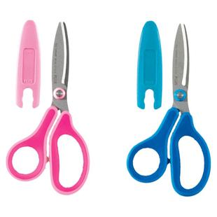 日本PLUS普乐士儿童剪刀剪纸迷你随身可爱圆头手工剪子左手右手幼儿园学生用品文具幼儿联新