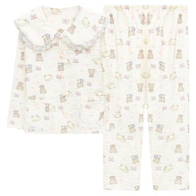 珊瑚绒睡衣女秋冬季法兰绒加厚