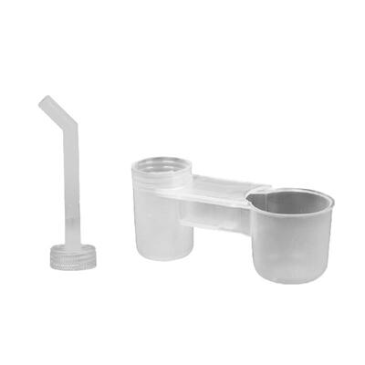 鸟用加水器双口饮水导水器鸽子小鸟养殖注水头鸟用具用品鸟笼配件