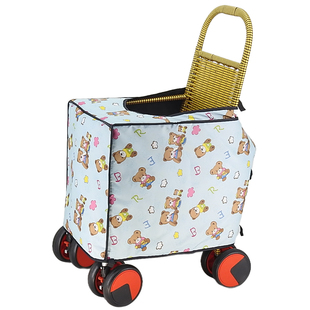 溜娃神器脚套婴儿推车防风罩儿童竹藤车脚罩秋冬季保暖防寒防冻