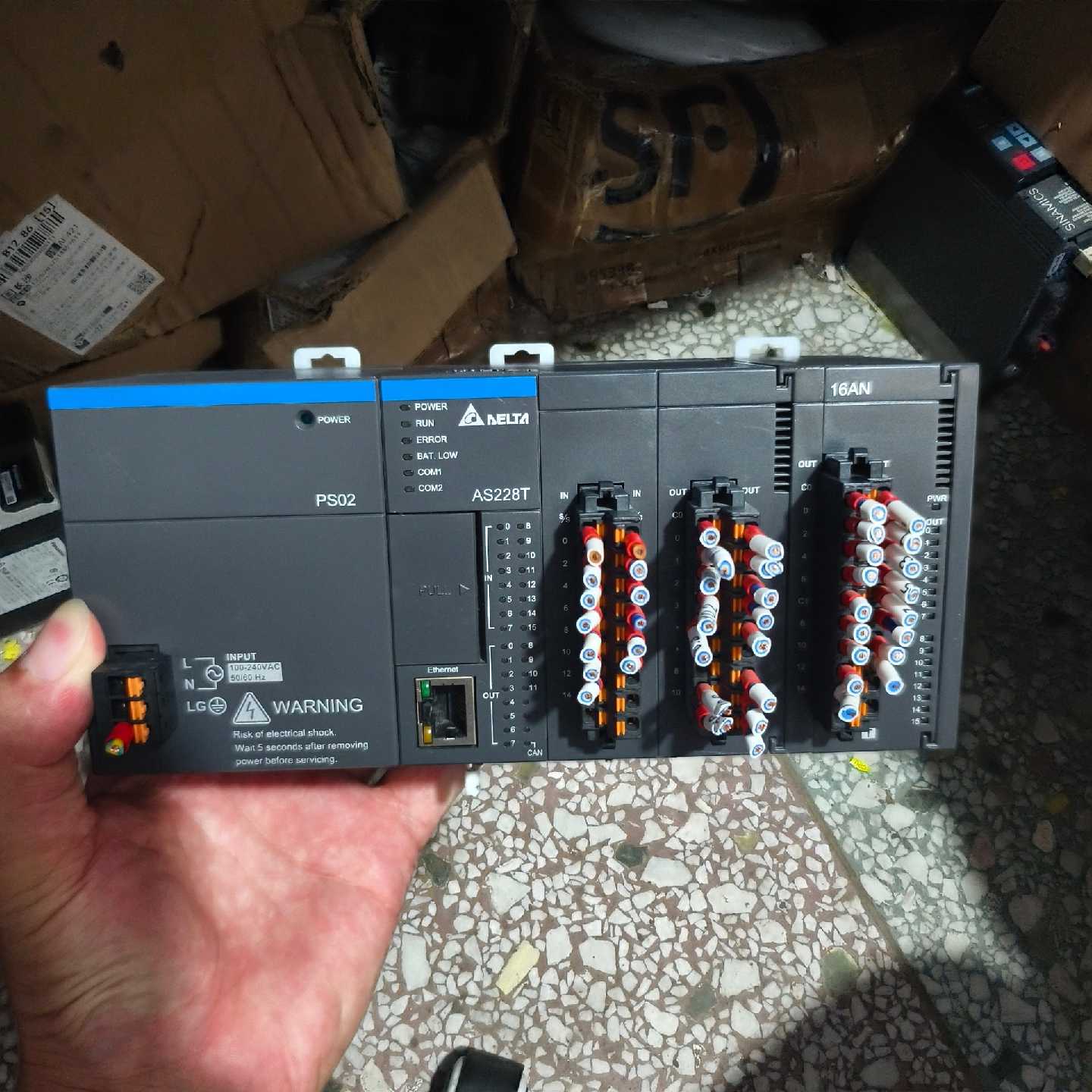 【议价-可维修】PLC主机AS228T-A电源AS-PS02AS16 /二手均有货图片