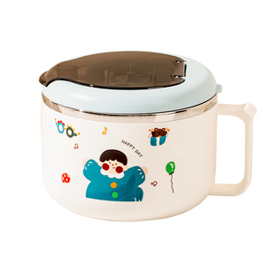 316不锈钢小学生专用保温饭盒一年级上学儿童食堂打饭带盖泡面碗