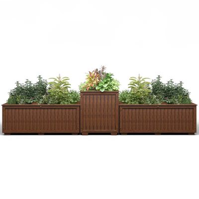 户外防腐木花箱大号蔬菜种植箱