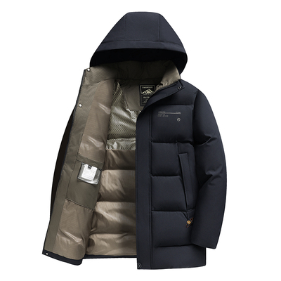 皮尔卡丹冬季新款中年棉衣